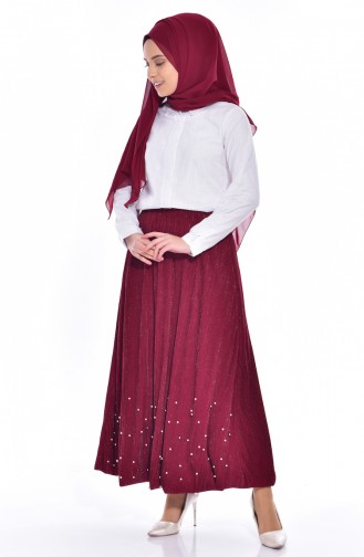 Claret Red Skirt 218158-01