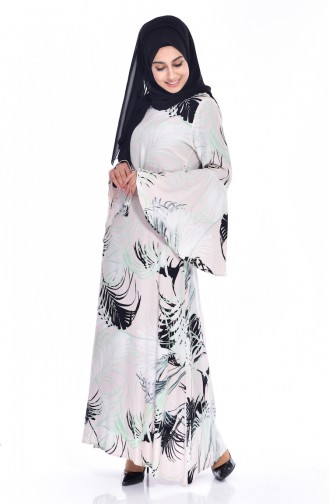 Powder Hijab Dress 0148-01