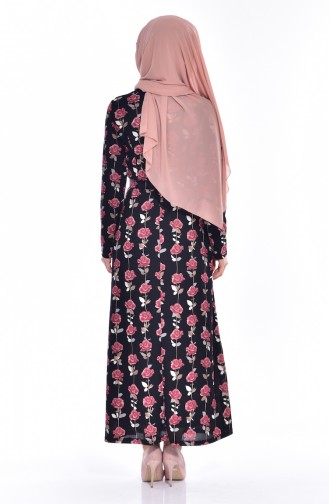 Dusty Rose Hijab Dress 5190-05