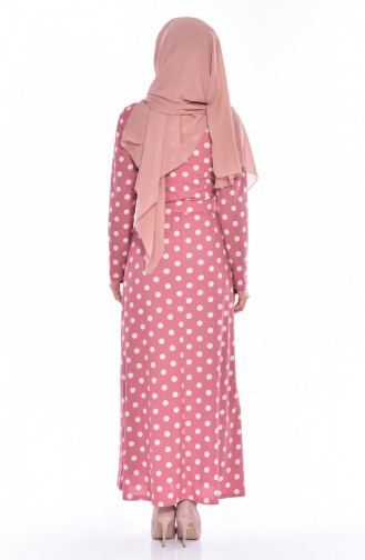 Dusty Rose Hijab Dress 5191-05