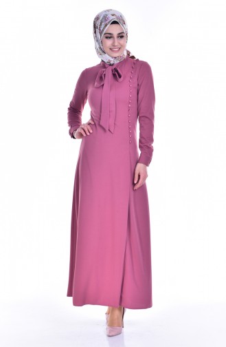Dusty Rose Hijab Dress 4417-10