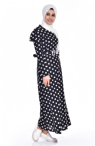 Black Hijab Dress 5188-01
