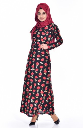Black Hijab Dress 5189-01