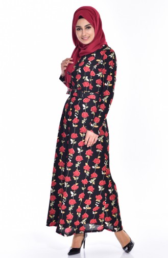 Black Hijab Dress 5190-02
