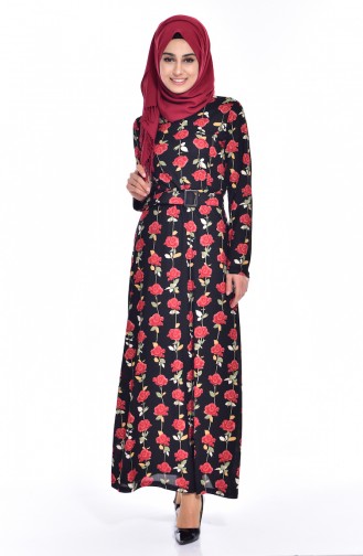 Black Hijab Dress 5190-02