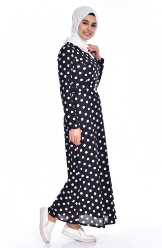 Black Hijab Dress 5191-02