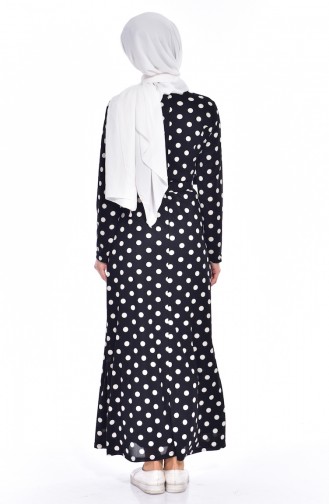 Black Hijab Dress 5191-02