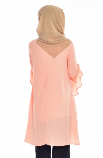 İspanyol Kol Kolyeli Tunik 0730-02 Somon