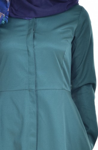 Peplum Chemise 3022-06 Vert emeraude Clair 3022-06