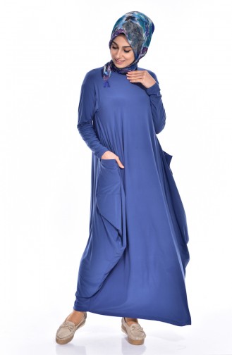 Indigo Abaya 1646-05