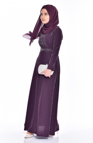 Purple İslamitische Jurk 4851-03