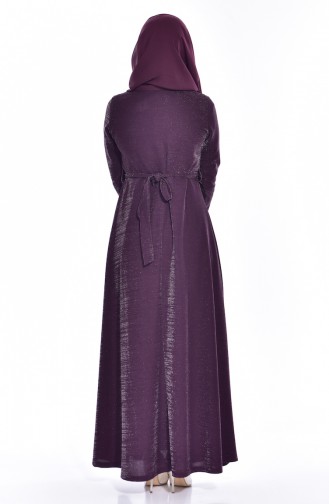 Purple Hijab Dress 4851-03