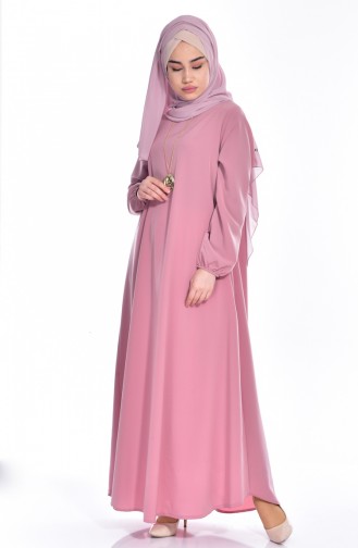 Powder Hijab Dress 0153-10