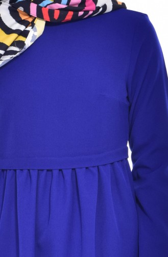 Saks-Blau Hijab Kleider 80057-01