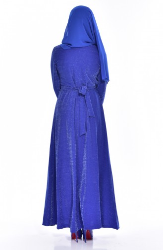 Saxe Hijab Dress 4851-04