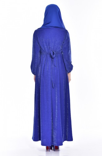 Saxe Hijab Dress 4858-04