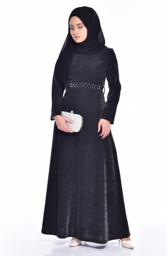 Black Hijab Dress 4851-01