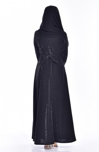 Black Hijab Dress 4851-01