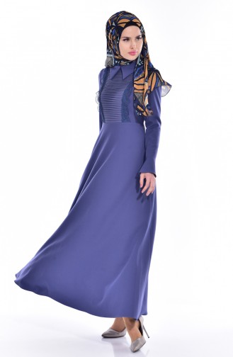 Indigo Hijab Dress 60673-05