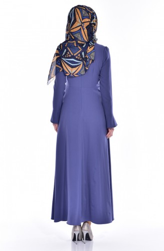 Indigo Hijab Dress 60673-05