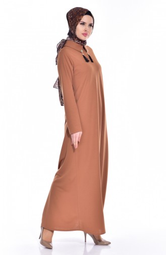 فستان أخضر تبغ 1068-06