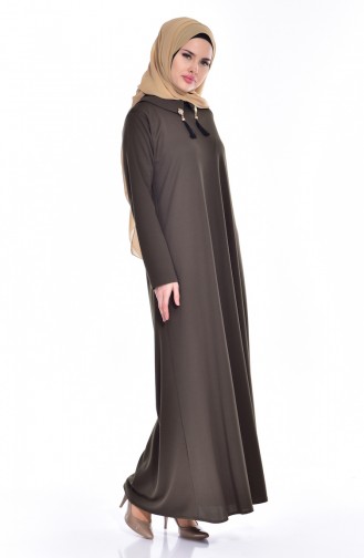 Green Hijab Dress 1068-05