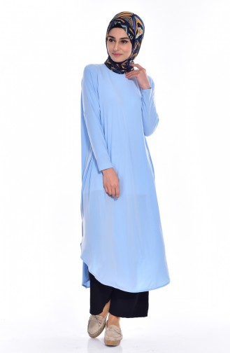 Slit Tunik 17351-17 Baby Blue 17351-17