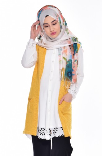 Triko Yelek 2106-01 Sarı