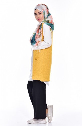 Triko Yelek 2106-01 Sarı