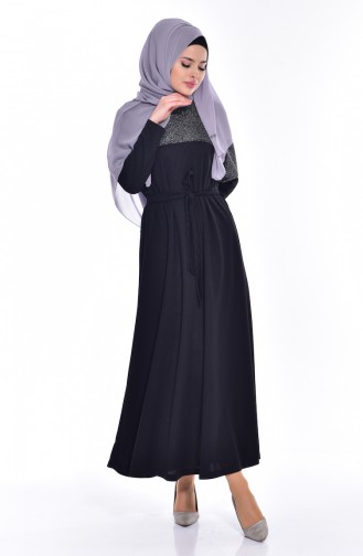 Black İslamitische Jurk 0006A-01