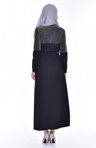 Black İslamitische Jurk 0006A-01