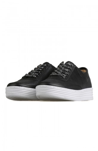 Bağcıklı Sneaker 0001-01 Siyah