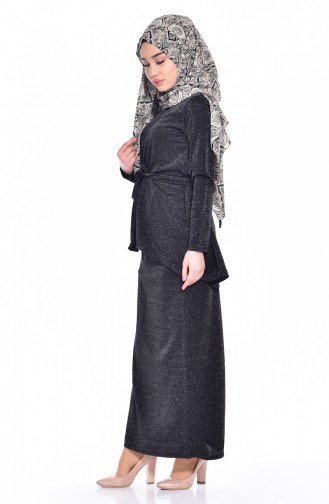 Tunik Etek İkili Takım 1951-01 Siyah