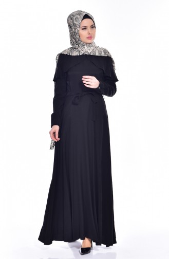 Black Hijab Dress 2036-05
