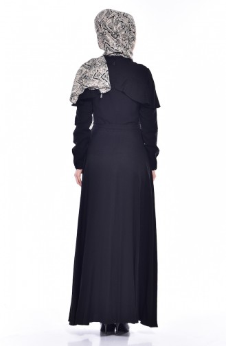 Black Hijab Dress 2036-05