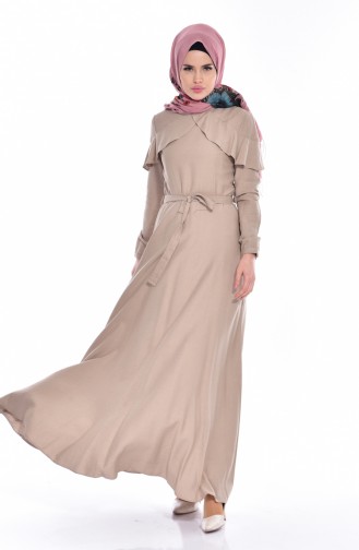 Mink Hijab Dress 2036-06
