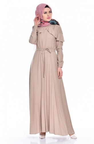 Mink Hijab Dress 2036-06