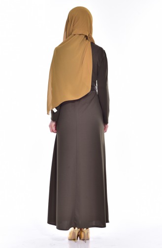 Green Hijab Dress 9001-05
