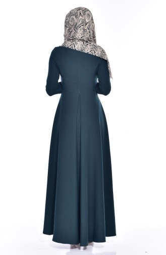 فستان بتصميم غير متمائل الطول مع سلسال  4055A-01