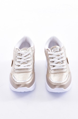 Bayan Spor Ayakkabı 0755-02 Gold Altın