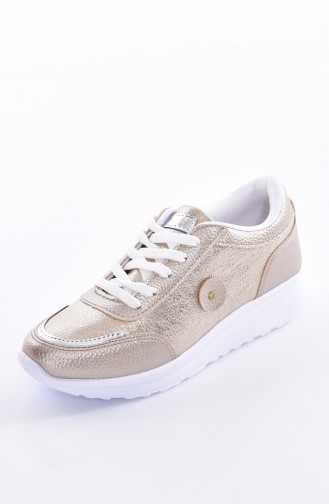 Chaussure Sport Pour Femme 0755-02 Gold Or 0755-02