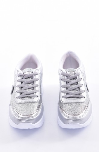 Silver Gray Sport Shoes 0755-03