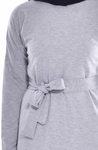 Robe a Ceinture 1003-04 Gris 1003-04