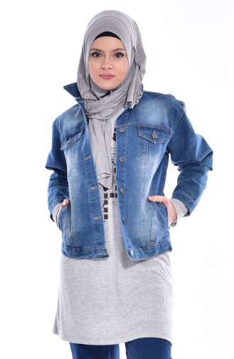 Veste Jean a Boutons 2000-01 Bleu Jean 2000-01