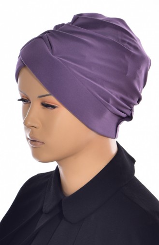 Bonnet de Bain Croisé 0018-14 Lila Foncé 0018-14