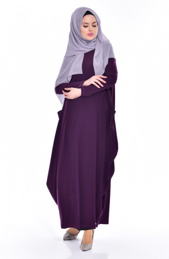Abaya mit Tasche 1646-03 Lila 1646-03