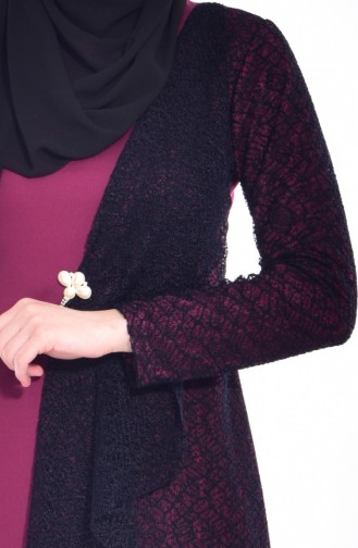 Plum Hijab Dress 3307-01