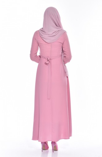 Powder Hijab Dress 8138-03