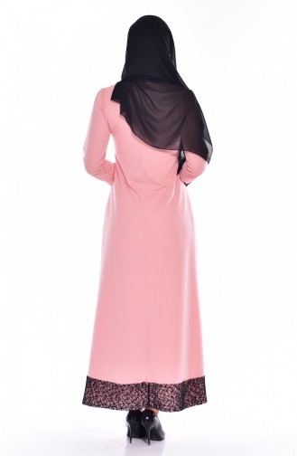 Powder Hijab Dress 3306-04