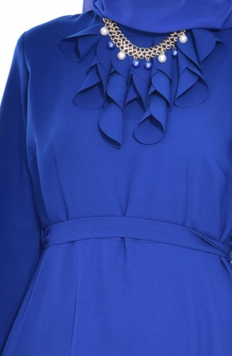 فستان بتصميم حزام للخصر مُزين بقلادة  8138-02